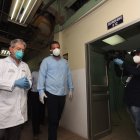 Visita. Zevallos durante el recorrido por la antigua Maternidad.