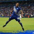 Robert Burbano celebra su gol en la Copa Sudamericana.