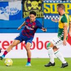 Kike Saverio, jugador del Barcelona B, busca un puesto en el equipo principal.