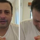 Captura del video que urólogo manabita Jefrey Valle, quien dio positivo por COVID-19, dedica a sus familiares y allegados.