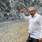 El presidente estuvo de visita en Badirahuato para la supervisión de algunas obras.