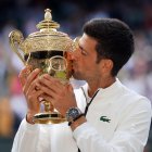 El serbio Novak Djokovic es el campeón vigente de Wimbledon, el Grand Slam más antiguo.