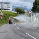 El Municipio limpia y desinfecta sitios de alta concentración de personas