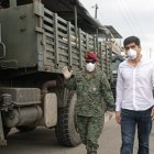 A través de una rueda de prensa, el vicepresidente Sonnenholzner informó sobre la compra y entrega de insumos médicos y equipos de protección.