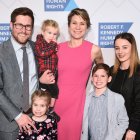(FILES) In this file photo David McKean, Maeve Kennedy Townsend Mckean and their children (son Gideon 2R) attend the Robert F. Kennedy Human Rights Hosts 2019 Ripple Of Hope Gala & Auction In NYC on December 12, 2019 in New York City. Two members of the Kennedy political dynasty, including a grand-niece of John F. Kennedy, are now presumed dead after they went missing during a canoe trip, the family said on April 4, 2020. This time it involves a grand-niece of the late president, Maeve Kennedy McKean, 40, and her eight-year-old son Gideon. They disappeared Thursday while canoeing in the South River in Maryland, near the vast Chesapeake Bay, Governor Larry Hogan said Friday. / AFP / GETTY IMAGES NORTH AMERICA / Mike PONT

 FILES-US-KENNEDY-CANOE-ACCIDENT