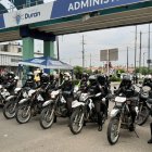 Tarea. Uno de los simulacros se realizó en el Puente de la Unidad Nacional, en Durán.