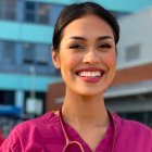 La modelo nacida en India, pero residente en Reino Unido, volvió al hospital para unirse en la lucha contra el Covid-19.