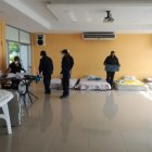 Hecho. El salón de eventos de Platino fue habilitado para los agentes.