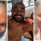 Antonio Valencia (i) se ‘rapó’ la cabeza y luego aparecieron otros compañeros de su actual club, Liga de Quito.