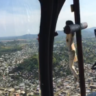 Acto. El recorrido inició a las 8:30 y sobrevoló diferentes sectores de Guayaquil.
