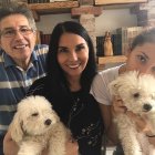 Anita con su esposo Nerio David y su hija Ana Paula.