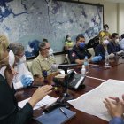 Reunión. Se llevó a cabo ayer en la Corporación de Seguridad Ciudadana.