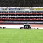 Imagen de la cancha cómo se encuentra en este momento.