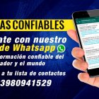 Recibe gratis las noticias de Expreso en tu celular a través de Whatsapp