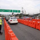 Clasificación de carriles en el puente de la Unidad Nacional.