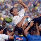 Los tiempos felices parecen haber quedado atrás. Fabián Bustos afirmó que Delfín no le ha pagado el premio del campeonato 2019.