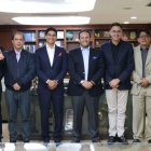 El directorio de la Ecuafútbol que fue posesionado el 31 de enero de 2019.