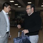 Jaime Estrada (i) y Francisco Egas (d) afirman estar en funciones como presidente de la Federación Ecuatoriana de Fútbol.