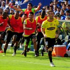 El volante Damián Díaz marcó el gol del triunfo con el que Barcelona se impuso ante Emelec, de visita, el 26 de octubre de 2016.