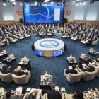 Imagen de una reunión de la Junta Directiva del FMI.