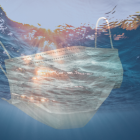 Mascarillas arrojadas a las alcantarillas o a los retretes de las casas están apareciendo en los océanos.