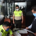 Fausto Jarrín, abogado de Rafael Correa, estuvo ayer en la Corte a presentar la aclaración, ampliación y apelación de la sentencia.