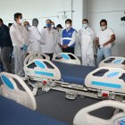 El ministro de Salud y el alcalde de Quito, recorrieron las instalaciones del centro de aislamiento tenporal de Quito.