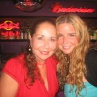 Tiempos felices. Cuca y Verónica en una de sus tantas salidas.