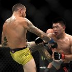 Song Yadong (d) fue superado en el octágono por Chito Vera, sin embargo, el chino fue declarado ganador por decisión unánime.