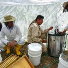 Los pequeños apicultores llevan cinco años como parte de un proyecto que les permite llevar el sustento a sus familias.