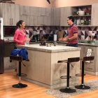 Durante las grabaciones de la comedia "Antuca me enamora".