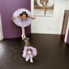 Janina García realizó una sesión de fotos con su perrita, que llegó a su vida en 2016.