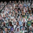 Las figuras tenían las caras de los aficionados y ocupaban más de 20% de los graderíos