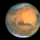 Fotografía de Marte tomada en 2001 por el telescopio espacial Hubble.