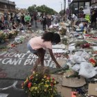 Manifestantes se congregaron en la calle 38 Este y la avenida Chicago Sur, lugar en el que perdió la vida el ciudadano afroamericano George Floyd.