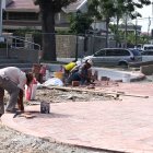 Hecho. Las obras en los alrededor de la iglesia María Madre del Amor Hermoso iniciaron el año pasado.