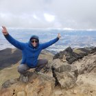La montañista Carla Pérez volvió al Rucu Pichincha.