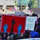 Marcha parte del movimiento Black Lives Matter (las vidas negras también importan).