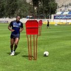 Antonio Valencia trabajó en la cancha principal del complejo de Pomasqui