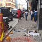 Regeneración. A lo largo de la calle Seis de Marzo se reanudaron los trabajos.