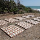La droga hallada en el sector de la comuna La Cabuya en Jama, Manabí.