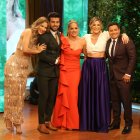 Gabriela con sus excompañeros de En contacto.