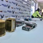 Droga incautadas en operativos de la Policía Nacional de la Zona 8, en Guayaquil.