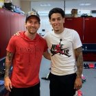 Kike Saverio compartió camerino con Lionel Messi en el juego que Barcelona igualó en su visita al Sevilla.
