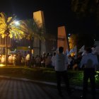 Excompañeros y amigos de Pestañita se acercaron a Parque de la Paz para despedir al exjugador.