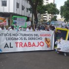 El plantón se dio en la Plaza de la Administracion, situada en el centro de la ciudad.