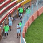 Los jugadores de Deportivo Cuenca llegaron al estadio Alejandro Serrano, pero se marcharon sin entrenar.