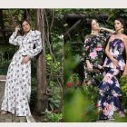 El estampado floral se puede usar en el día y la noche.