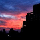 Un atardecer en Montevideo, capital de Uruguay.