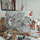 Abdón Segovia lleva tres años trabajando en esta serie.